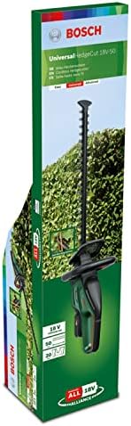 Sekator akumulatorowy UniversalHedgeCut 18V-50 firmy Bosch (1 akumulator 2,5 Ah, system 18V, długość listwy tnącej 50 cm, opakowanie kartonowe)