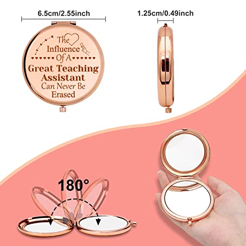 Espejo compacto redondo para maquillaje 2.6 pulg miniatura 5