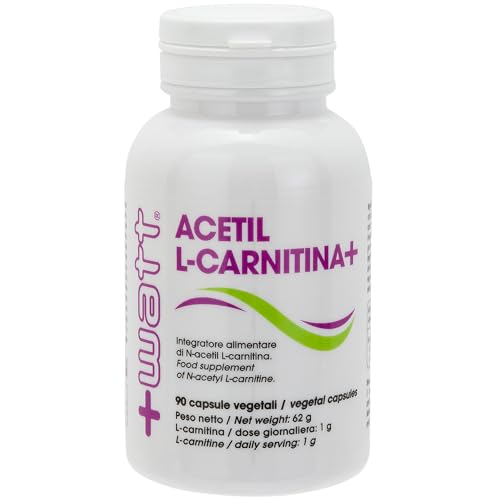 Acetil L-Carnitina+ 90 capsule - integratore a base di N-Acetil-L-Carnitina. Favorisce il metabolismo dei grassi producendo maggiore energia per il metabolismo.