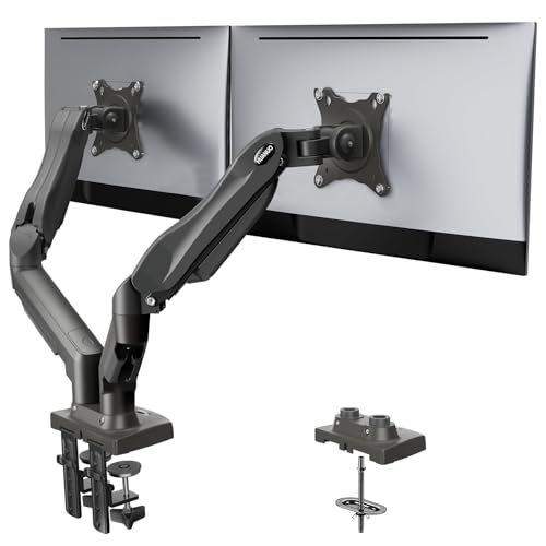 HUANUO Dual Monitor Stand - Full Adjustable Monitor Desk Mount