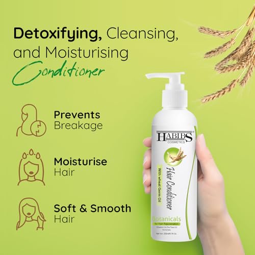 Image of Habibs Orgamatics Hair Unscented Conditioner With Wheat Germ Oily, 1 Count