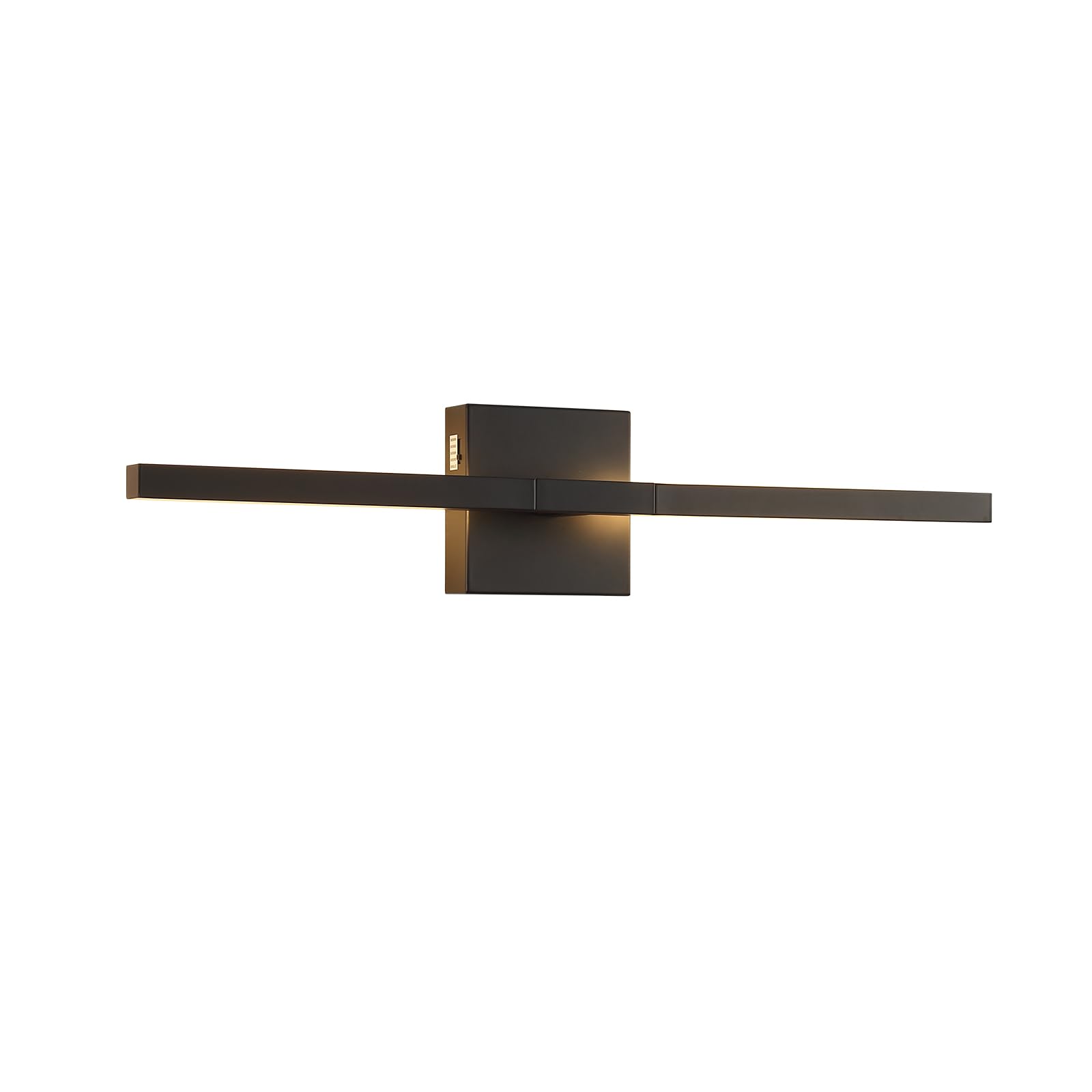 Moderne Badezimmerleuchte, gebürstetes Schwarz, 61 cm, 16 W, Wand-Waschtischlampe über Spiegel, dimmbar, 5 CCT LED-Wandleuchte für Schlafzimmerschränke