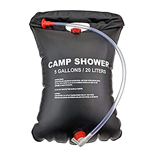 ソーラーキャンプシャワー ポータブル 20L 太陽加熱式