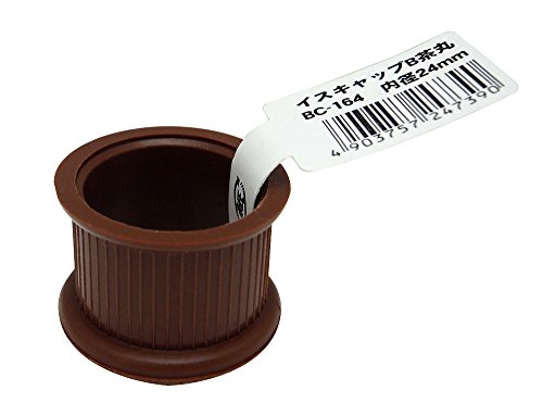 WAKI イスキャップB 丸型 内径24mm 茶 BC-164