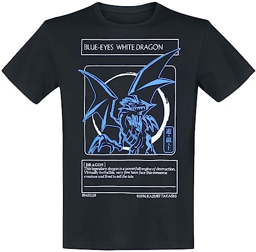 T-shirt Yu-Gi-Oh! idéal pour tournoi de cartes et soirée manga noir S