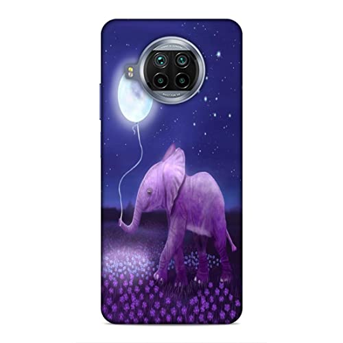 Image of Printed Mobile Back Hard Case Cover for Xiaomi Redmi 10i 5G / Xiaomi Redmi 10T Lite 5G | Animal Love, Cute Baby Elephant, Moon Balloon, Night Love -2200