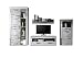 Produktbild trendteam 1276-947-68 Wohnwand River in Canyon 326 x 195 x 50 cm, white pine Dekor