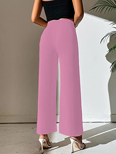 Image of Shasmi Women's Dress Pants Stretchy Work Slacks Business Casual Office Bootcut Leg Elastic Waist Regular Fit Plazzo Trouser Pant (Pant 65)