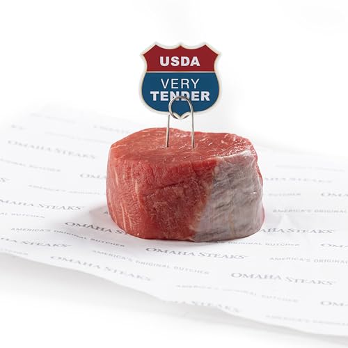 Image of Omaha Steaks Butcher's Cut Filet Mignons 4 (8 oz.) - USDA Certified Tender, Aged Beef Steaks, Individually Sealed, Premium Gift or Grill-Ready Dinner