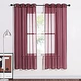 Dimensión y material: Contiene 2 piezas de Visillo de Voile, cada unidad se mide 140x175cm (Ancho x Altura). Hecho de 100% poliéster con velo perfacto. Suave al tacto y buena costura.