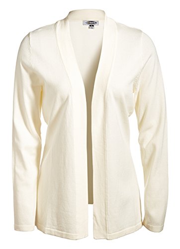 Edwards Garment Women's Open Cardigan, X-Large, Cream #TOP14