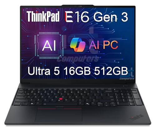 Lenovo ThinkPad E16 Gen 3 Business AI PC Laptop (16'...