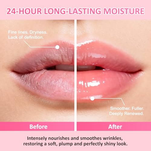 VISRIE 6 PCS Bee Lip Balm Lip Mask Honey Pot, Moisturizing Lip Sleeping Mask for Dry Chapped Lips with Propolis, Honey Balm Lip Balm with Stick