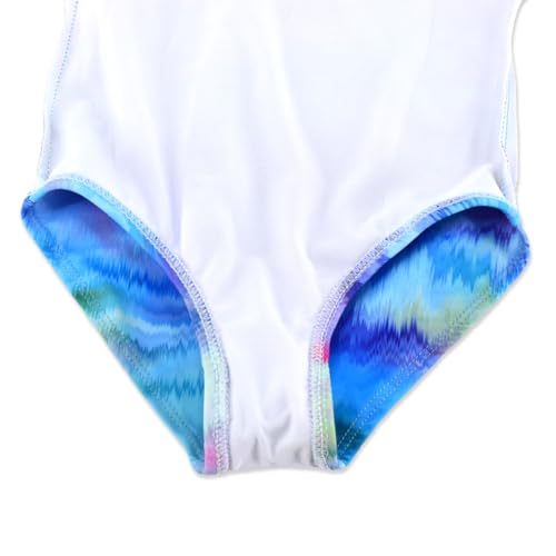 Image of Girls One-Piece Swimsuit with Adjustable Straps, Quick-Dry Design, Perfect for Pool, Beach, Surfing, Ages 2-12