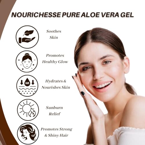 Pure Aloe Vera Gel for Hair, Skin, Face, 100% Aloe Vera, Unscented (1 Gallon, 128 fl.oz) image 5