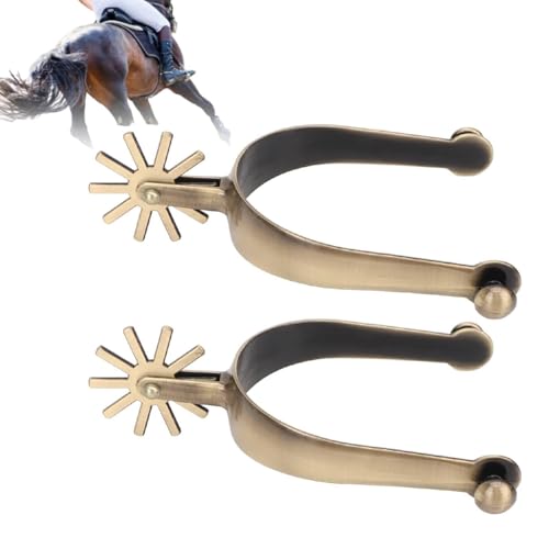 2 Pezzi Speroni Da Equitazione, Sperone Occidentale Speroni per Cavallo Speroni in Lega Di Zinco Sperone per Cavallo da Passeggio per Equitazione