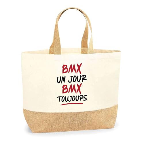Sac en jute BMX pour vos sorties plage et courses au marché