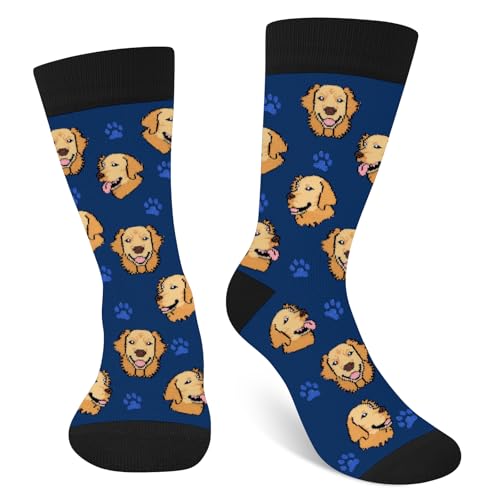Cantustime Funny Socks for Men and Women - Funky Crazy Crew Cool Dog Socks Novelty Gifts for Dog Lovers Mom Dad - Unique Birthday Valentines Easter Gag Gifts Christmas Fun Gift Stocking Stuffers