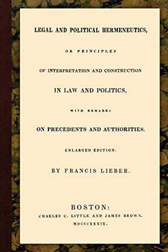 Legal and Political Hermeneutics