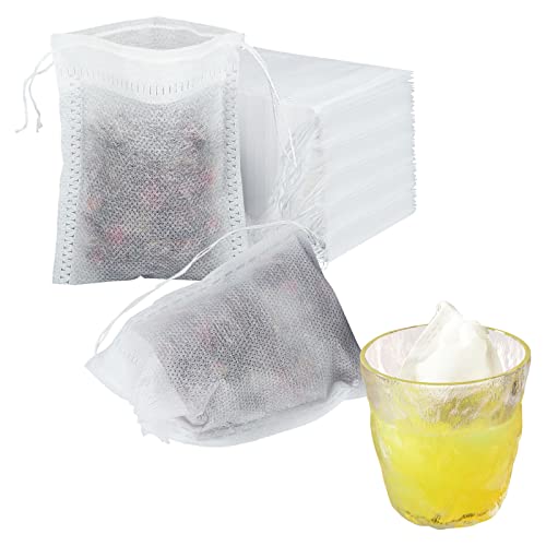 Oungy 1000 Pcs Empty Tea Bags - 7x9cm Loose Tea Infuser Bags with Drawstring for Tea, Coffee, Herbs, and Spices