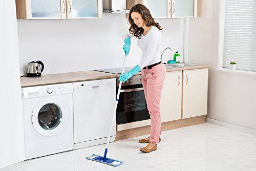 Tusko Products Best Nitrile Rubber Cleaning, Household, Dishwashing Gloves, Latex Free, Vinyl Free, Medium M (Reusable Not Disposable) #TOP5