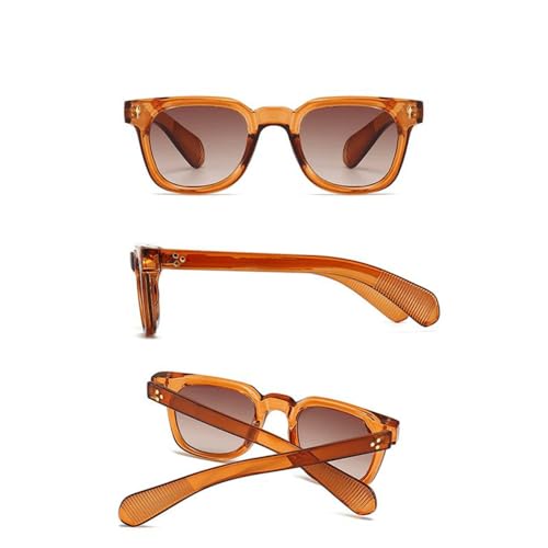 Men Sunglasses Gradient Driving Shades Eyewear Vintage Green Rivets Sun Glasses UV4003