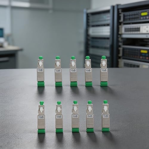 Atenuador SC/APC 10dB evita la saturación de señal óptica en sistemas de televisión monomodo de 10 u 6