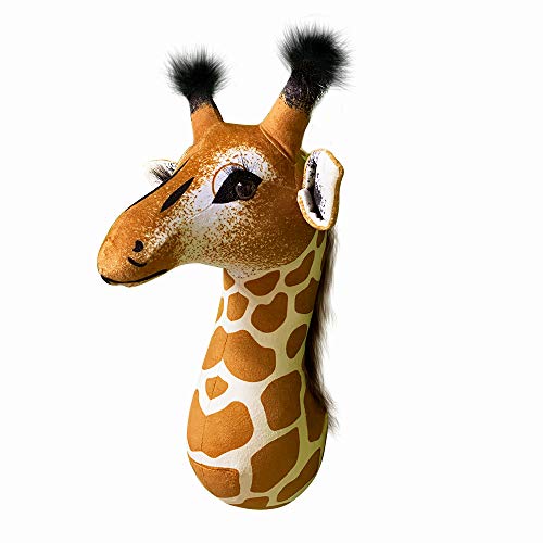 Image of WOKI Jungle Forest Giraffe Stuffed AnimalsWall Mount Giraffe Wall Decoration Girls Room Decor Doll Head Wall Hanging Baby Birthday Gifts Stuffed Animals
