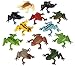 Plastic Poison Dart Frogs | 12 Pc | Rainforest Animals Toys | 1.5 Inch Size