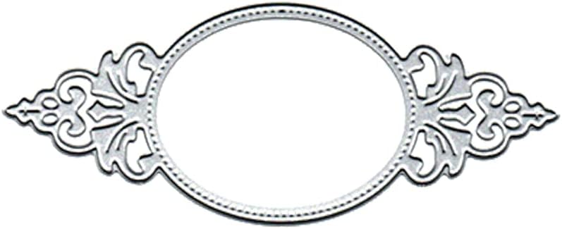 Miniatura 7 de Troqueles de corte de metal con marco ovalado de encaje, manualidades de bricolaje, marco ovalado de encaje, tarjetas de papel, troqueles de corte,