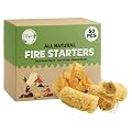 Harpera Fire Starters – 50 Natural Fire Starter Pieces for Fireplace, Wood Stove, Campfire, BBQ, Pizza Oven, Fire Pit & Smoker – Safe Charcoal Starters for Grill & Pellet Stove