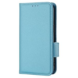 Sawiqpd for Honor X5B Case, Slim Shockproof Flip Wallet Protective Cover Notebook Leather Phone Case with Card Holder Magnetic Stand TPU Bumper for Honor X5B Cover, Light Blue