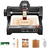 LONGER Ray5 3.5W mini Laser Graviermaschine,12000 mm/min Hochgeschwindigkeitsschneider,für Holz, Metall, Acryl, Leder.130 x 140 mm Arbeitsbereich