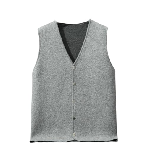 Gilet en tricot col en V homme élégant en maille premium épaisse d'hiver