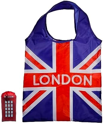 Puckator Foldable Reusable Shopping Bag - London Icons Red Teleph...