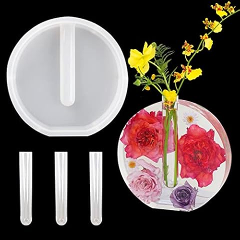 FineInno Molde Resina Jarrón Tubos de Ensayo Cover