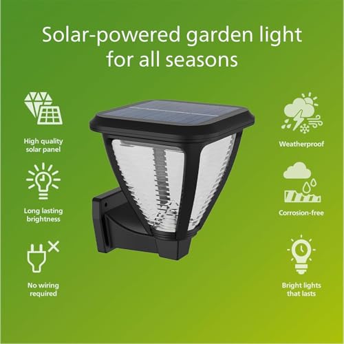 Philips Lighting Vapora Outdoor Solar, Path Light, 1.5W, 2700K, Black, IP44 Weatherproof - Image 3