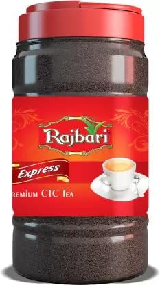 Rajbari Express | Strong & Robust Tea | Bihar Origins | With Aromatic Long Leaves Tea Plastic Bottle (1kg x 2)