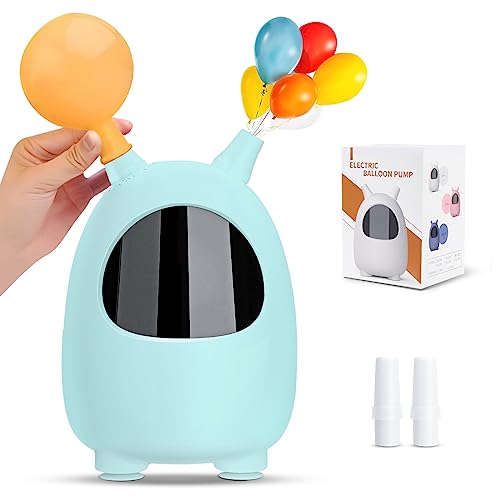 Balloon Pump Electric, Splaks Balloons Inflator Air Pump Portable Balloon Blower For Garland Arch, Party Decoration, Birthday, Gender Reveal, Graduation (Blue) #TOP5