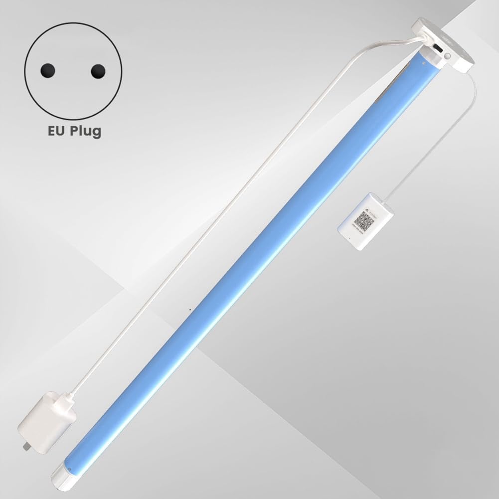 Motore per Tende A Rullo Smart WiFi con Attacco per Tubi da 17mm/20mm/25mm/28mm, Spina EU e R1