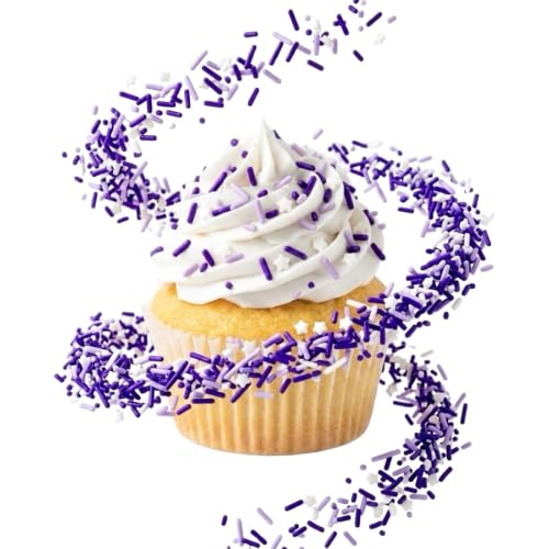 Image of Manvscakes Sprinkles- Edible Cake and Cupcake Sprinkles with Assorted Shapes and Sizes for Parties, Metallic Sprinkle Mix for Cookies, Ice Cream, Cake and Cupcake Decorating