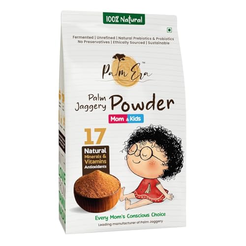 Image of Palm Era Mom And Kids Organic Palm Jaggery Powder 175g | AGMARK Certified | Low GI & Chemical-Free | Fermented Natural Sweetener | Safe, Hygienic & Nutrient-Rich