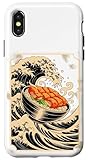 Japanische Wellen Katsudon Schüssel Reis Essen Hülle für iPhone X/XS