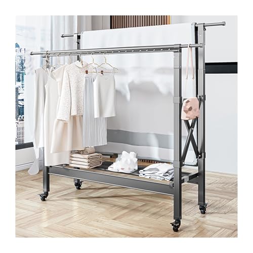 Étendoir à linge pliable résistant au vent séchoir à vêtements et chaussures