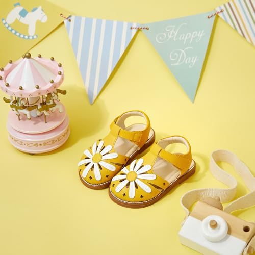 Image of Otter MOMO Girls Open Toe Princess Flat Sandals with Comfort Sole Summer Sandals