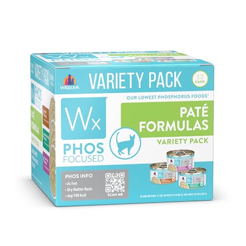 Weruva Wx Phos Focused Pate Formulas Variety Pack 3oz Can (Pack of 12)