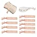 JGA Armbänder Set für Frauen 11 Team Bride Junggesellenabschied Frauen Dekoration und Haargummi Accessoires Braut Hochzeit weiß + pink (1 x Bride + 10 x Team Bride)
