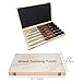 SIIIXS Full Size Carbide Wood Lathe Turning Tool Kit with Wooden Box, 6pcs 18