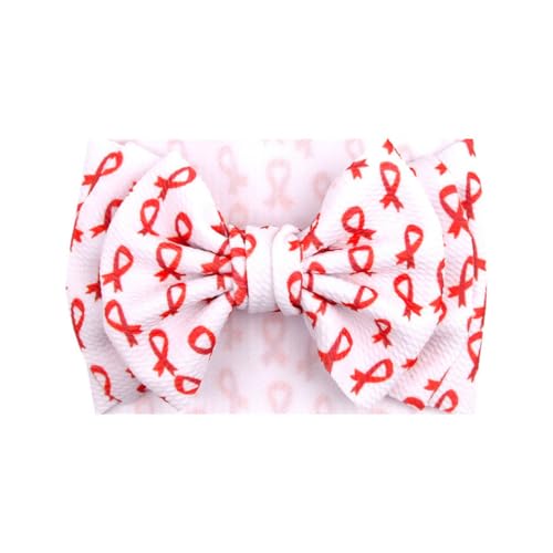 Baby Breast Cancer Awareness Turban Baby Pink Ribbon Hair Band Bow Breast Cancer Awareness Baby Headband BTB07 (A0-Turban Bow, Free Size)2