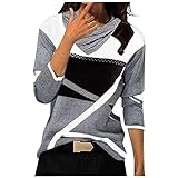 Basysin Leopard Print Tops For Women, Oversized Novelty Mother's Day Tunics for Women Biker Long Sle